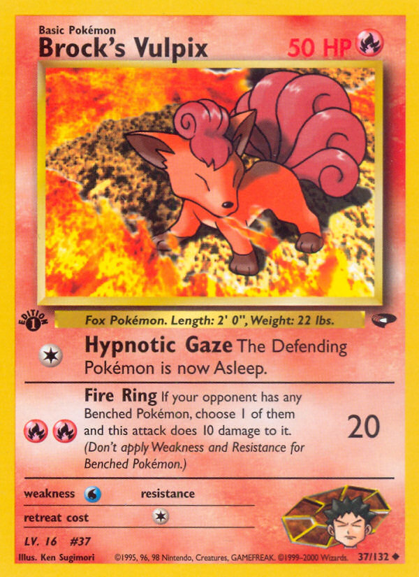 Brock's Vulpix (37/132) [Gym Challenge 1st Edition] | KingTCG.ca