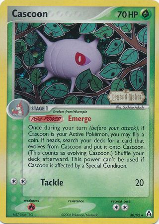 Cascoon (30/92) (Stamped) [EX: Legend Maker] | KingTCG.ca