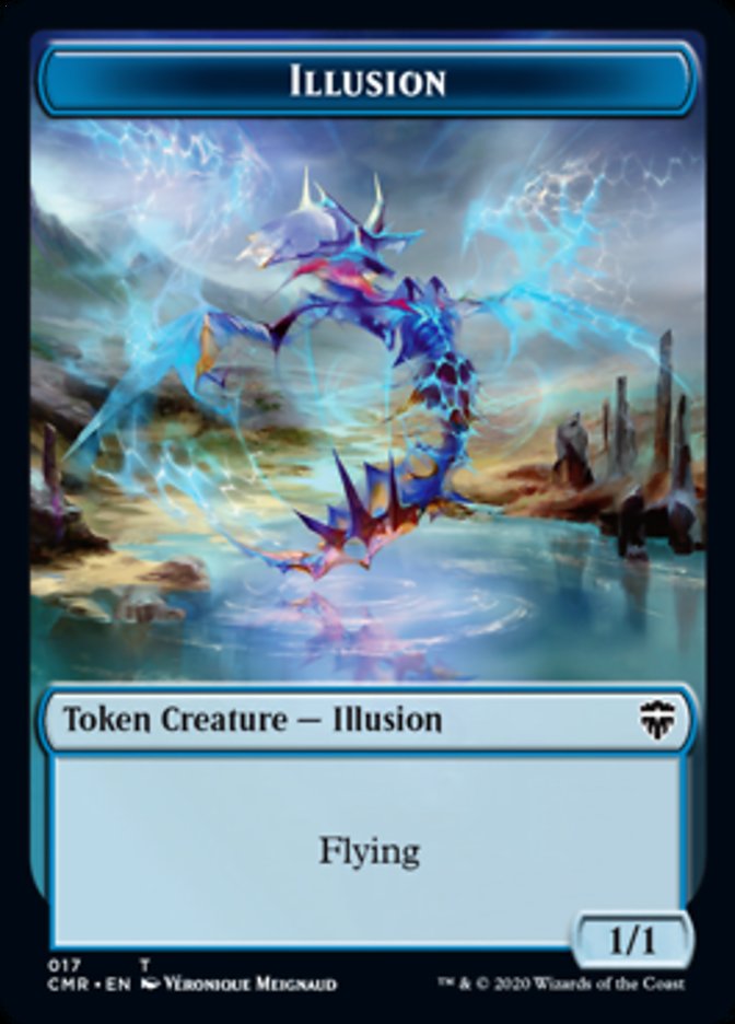 Illusion // Saproling Token [Commander Legends Tokens] | KingTCG.ca