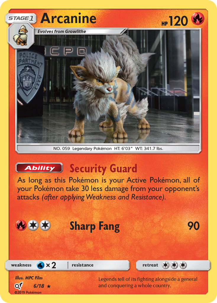 Arcanine (6/18) [Sun & Moon: Detective Pikachu] | KingTCG.ca