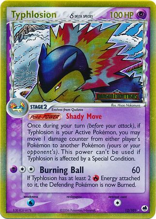 Typhlosion (12/101) (Delta Species) (Stamped) [EX: Dragon Frontiers] | KingTCG.ca