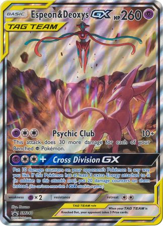 Espeon & Deoxys GX (SM240) (Jumbo Card) [Sun & Moon: Black Star Promos] | KingTCG.ca