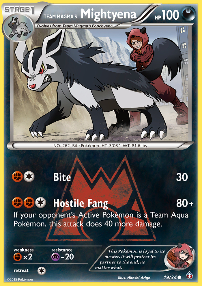 Team Magma's Mightyena (19/34) [XY: Double Crisis] | KingTCG.ca