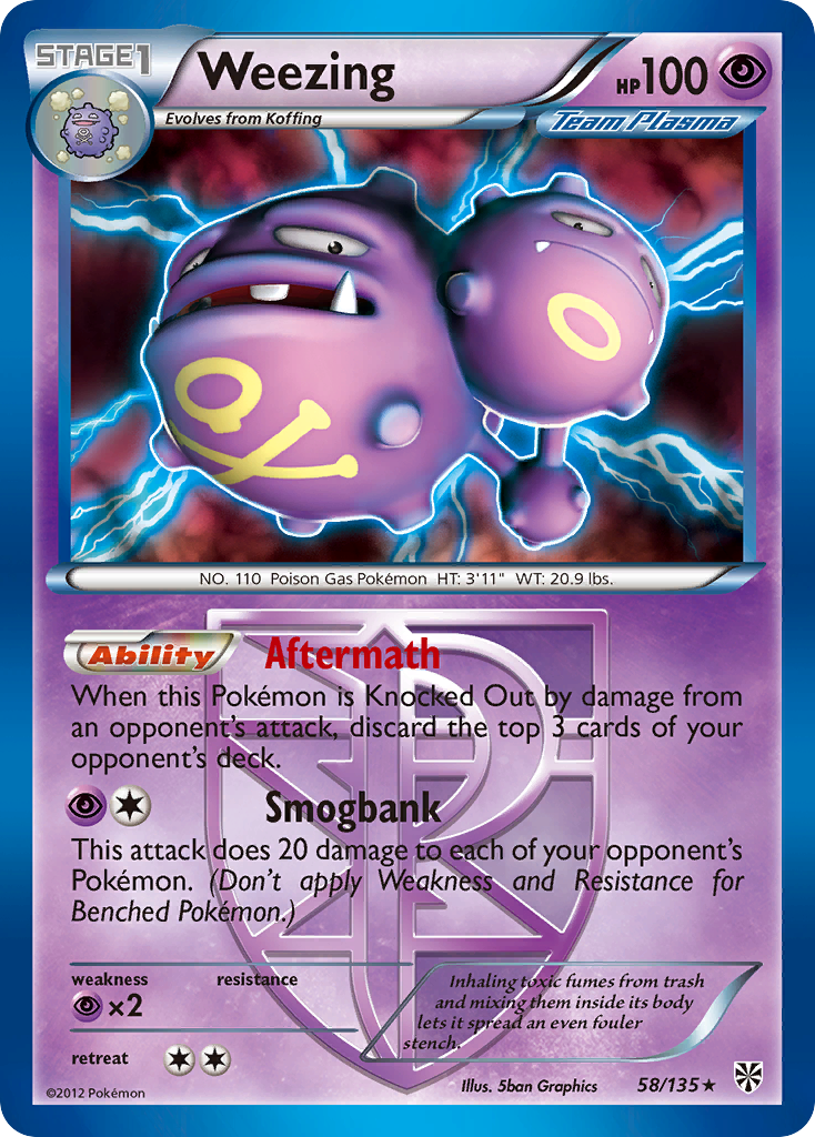 Weezing (58/135) [Black & White: Plasma Storm] | KingTCG.ca