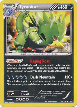 Tyranitar (56/124) (Cosmos Holo) [XY: Fates Collide] | KingTCG.ca