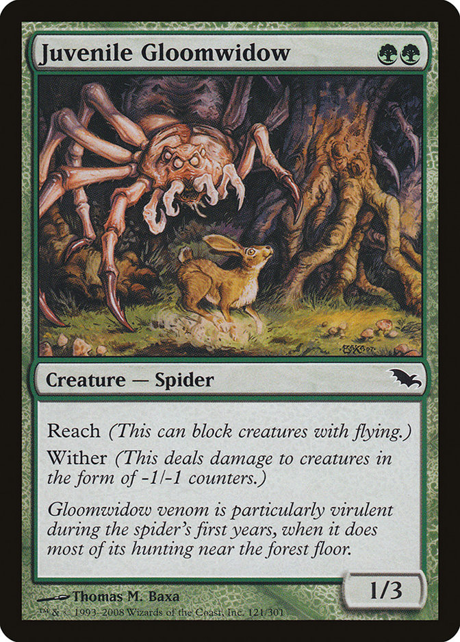 Juvenile Gloomwidow [Shadowmoor] | KingTCG.ca