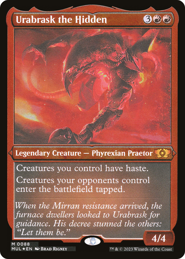 Urabrask the Hidden (Foil Etched) [Multiverse Legends] | KingTCG.ca