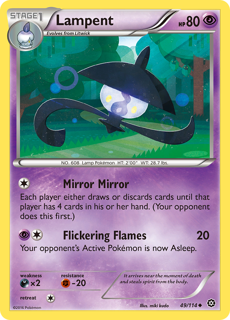 Lampent (49/114) [XY: Steam Siege] | KingTCG.ca