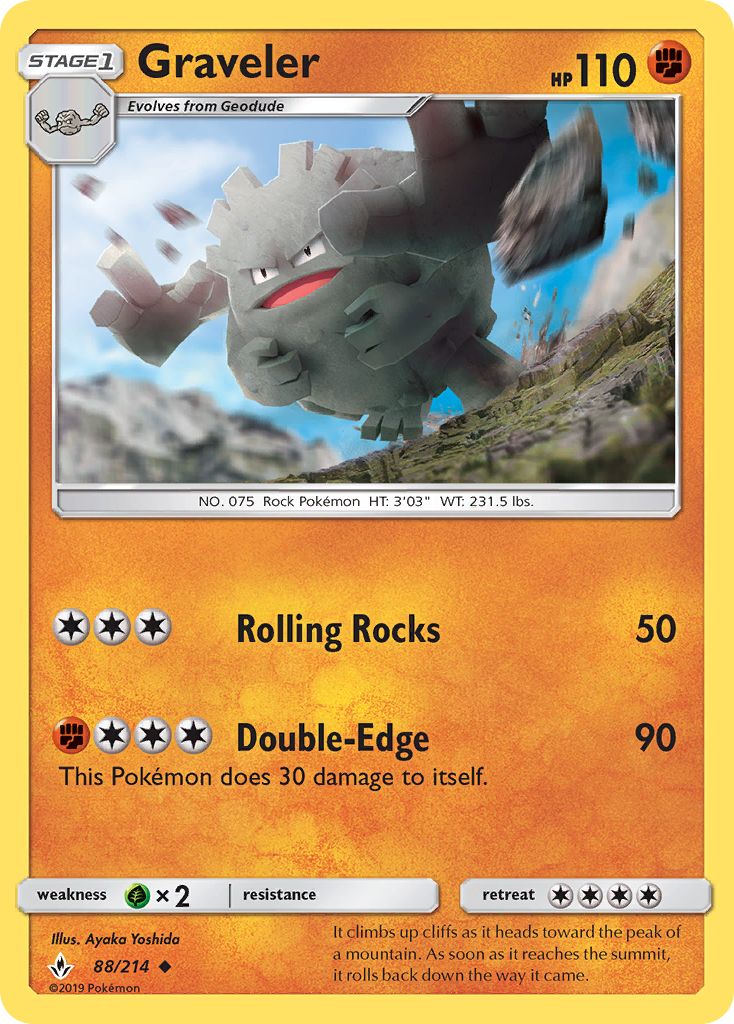 Graveler (88/214) [Sun & Moon: Unbroken Bonds] | KingTCG.ca