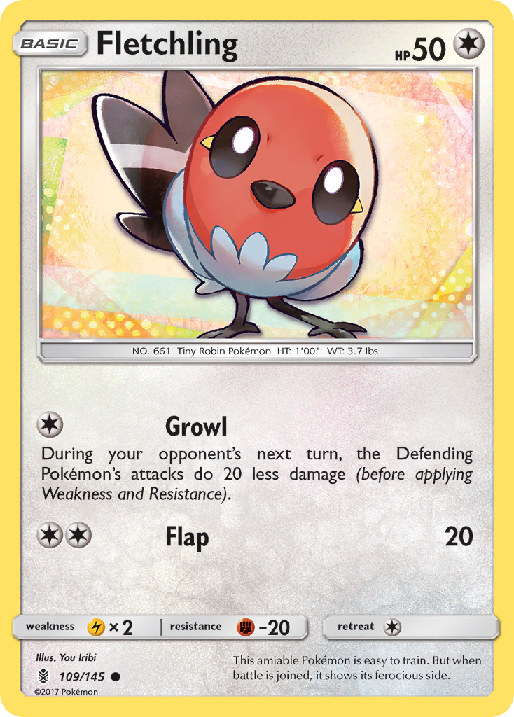 Fletchling (109/145) [Sun & Moon: Guardians Rising] | KingTCG.ca