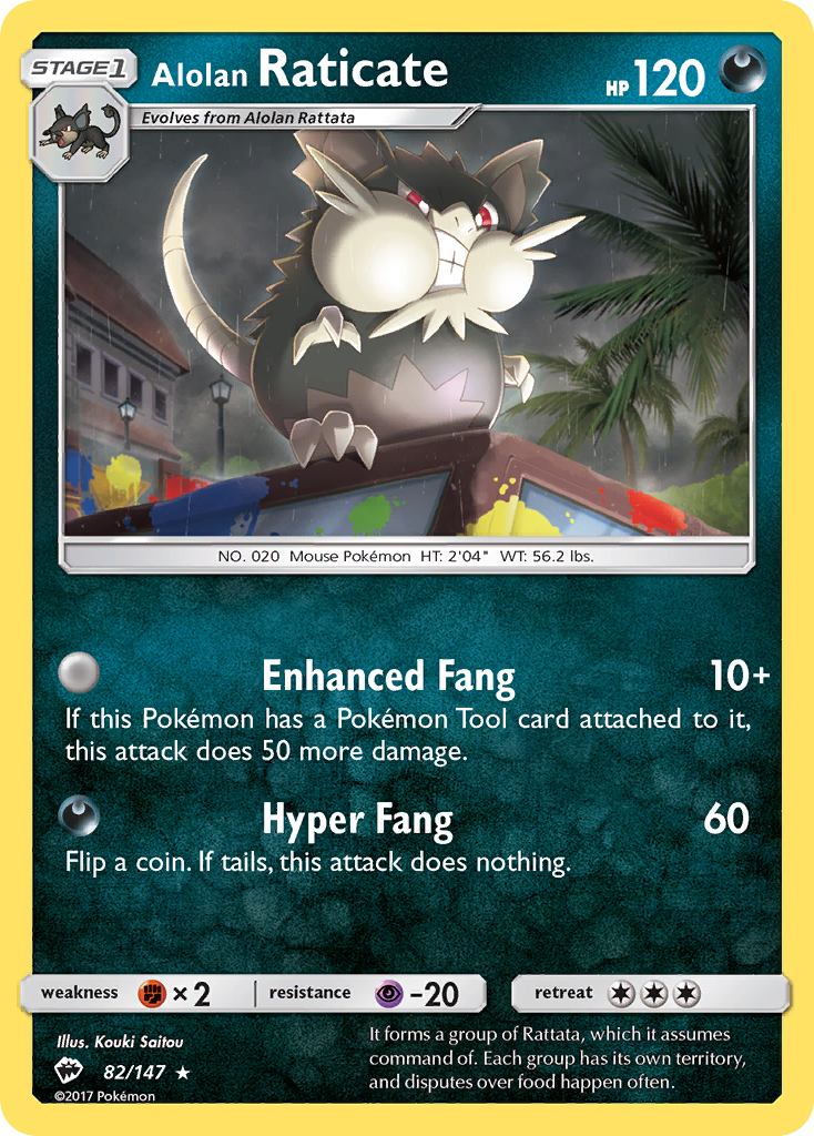 Alolan Raticate (82/147) [Sun & Moon: Burning Shadows] | KingTCG.ca