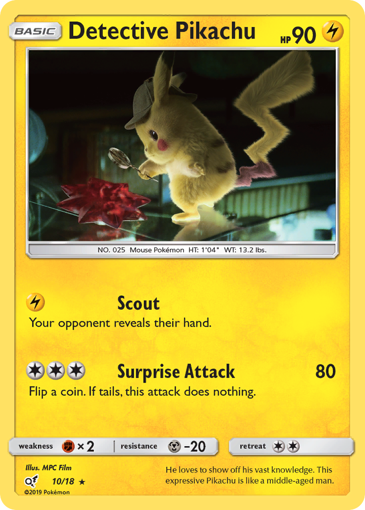 Detective Pikachu (10/18) [Sun & Moon: Detective Pikachu] | KingTCG.ca