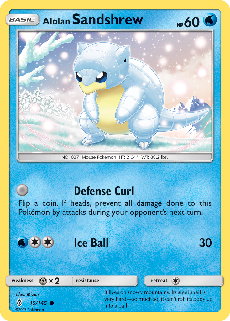 Alolan Sandshrew (19/145) [Sun & Moon: Guardians Rising] | KingTCG.ca