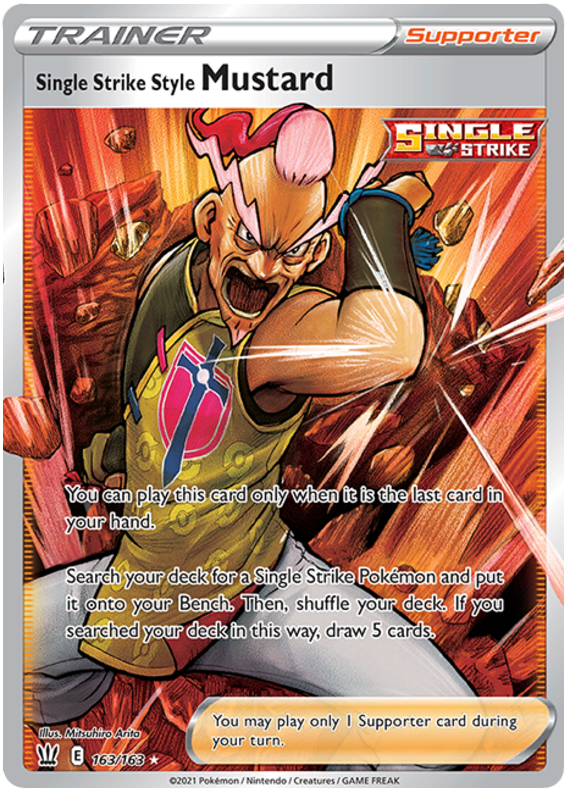 Single Strike Style Mustard (163/163) [Sword & Shield: Battle Styles] | KingTCG.ca