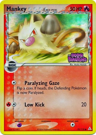 Mankey (70/110) (Delta Species) (Stamped) [EX: Holon Phantoms] | KingTCG.ca