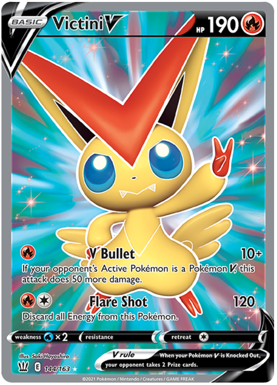 Victini V (144/163) [Sword & Shield: Battle Styles] | KingTCG.ca