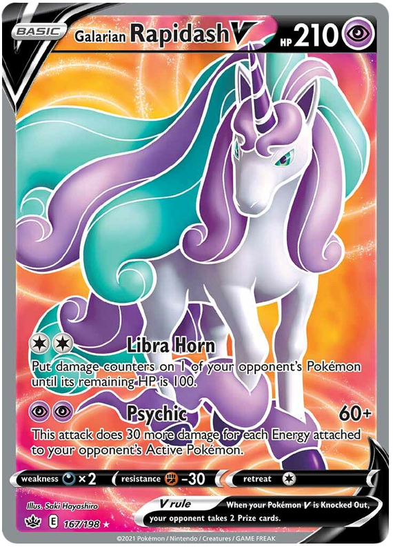 Galarian Rapidash V (167/198) [Sword & Shield: Chilling Reign] | KingTCG.ca