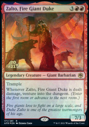 Zalto, Fire Giant Duke [Dungeons & Dragons: Adventures in the Forgotten Realms Prerelease Promos] | KingTCG.ca