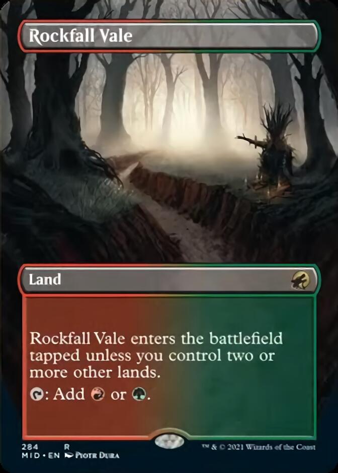 Rockfall Vale (Borderless) [Innistrad: Midnight Hunt] | KingTCG.ca