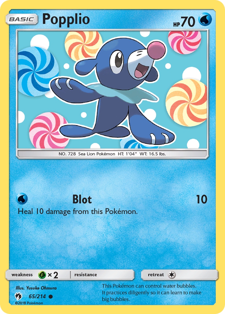 Popplio (65/214) [Sun & Moon: Lost Thunder] | KingTCG.ca