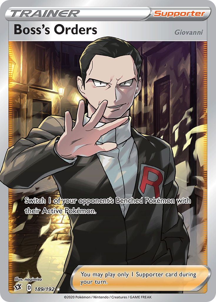 Boss's Orders (Giovanni) (189/192) [Sword & Shield: Rebel Clash] | KingTCG.ca