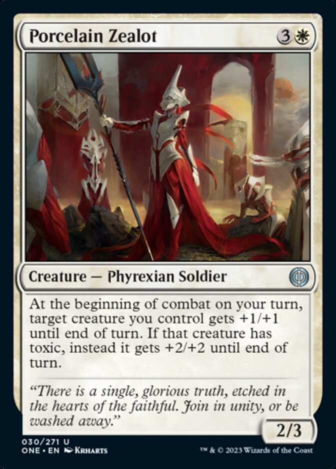 Porcelain Zealot [Phyrexia: All Will Be One] | KingTCG.ca