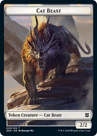 Cat Beast // Insect Double-sided Token [Zendikar Rising Tokens] | KingTCG.ca