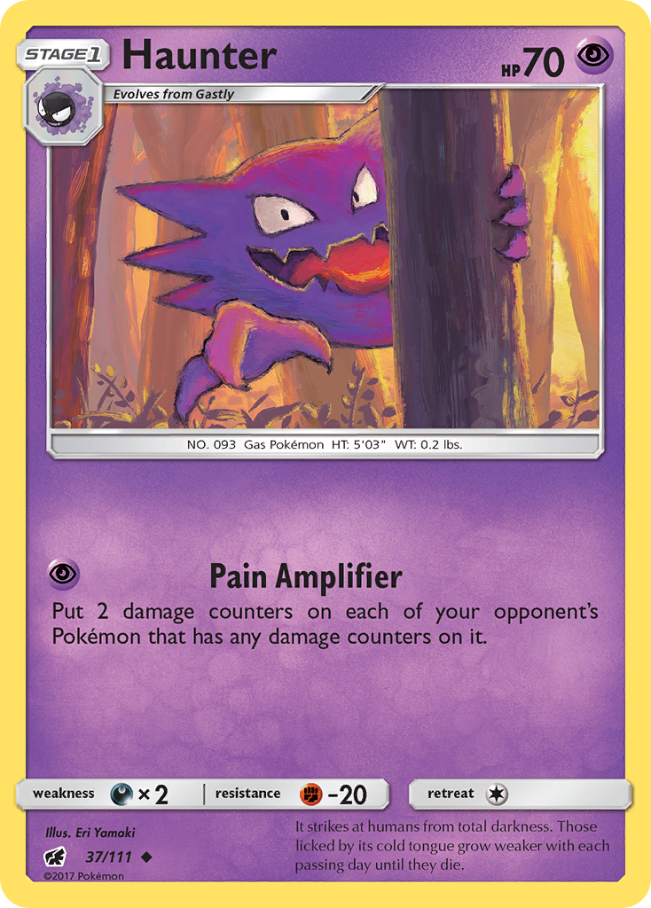 Haunter (37/111) [Sun & Moon: Crimson Invasion] | KingTCG.ca