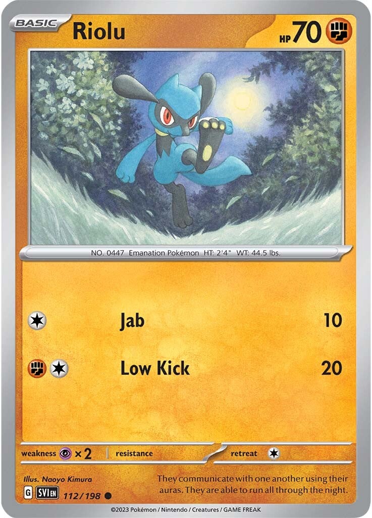 Riolu (112/198) [Scarlet & Violet: Base Set] | KingTCG.ca