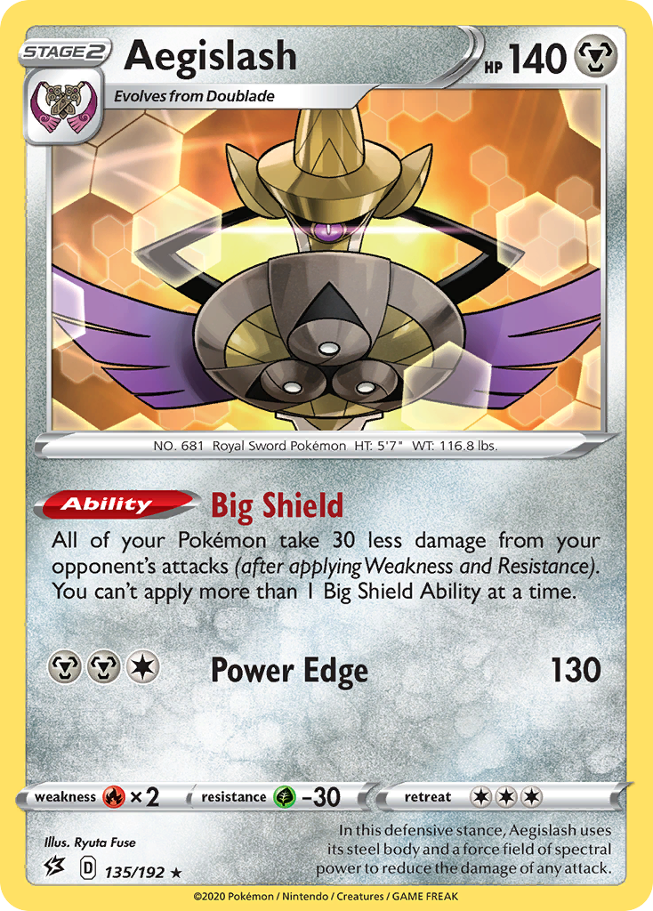 Aegislash (135/192) [Sword & Shield: Rebel Clash] | KingTCG.ca