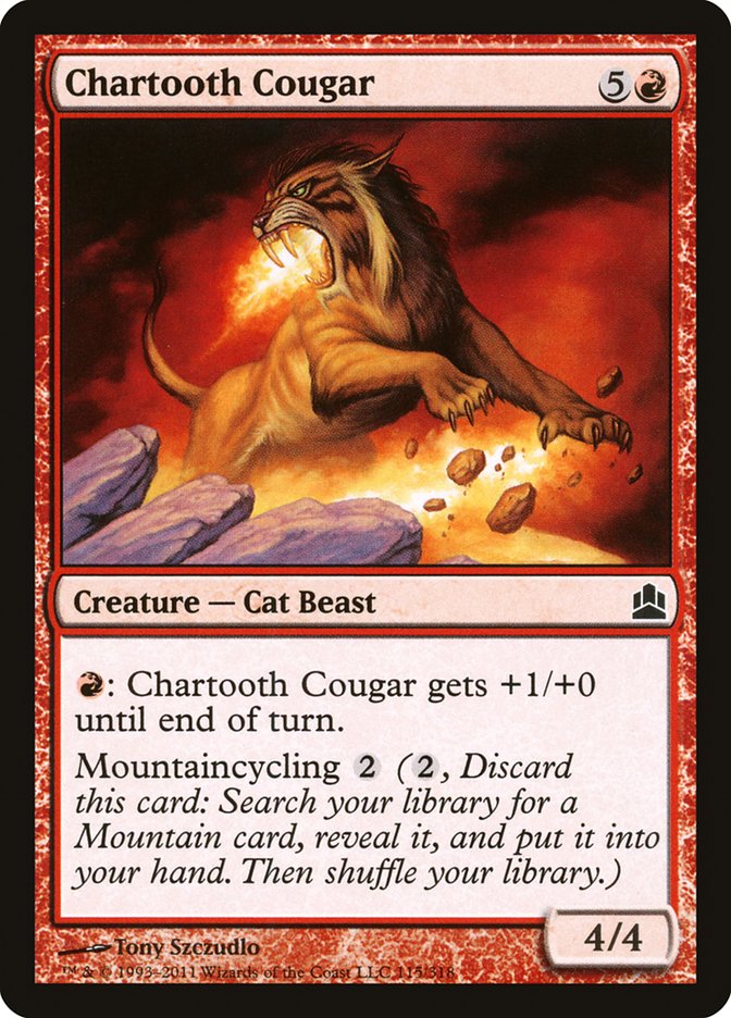 Chartooth Cougar [Commander 2011] | KingTCG.ca