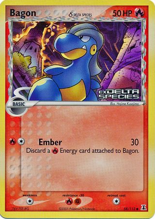 Bagon (58/113) (Delta Species) (Stamped) [EX: Delta Species] | KingTCG.ca