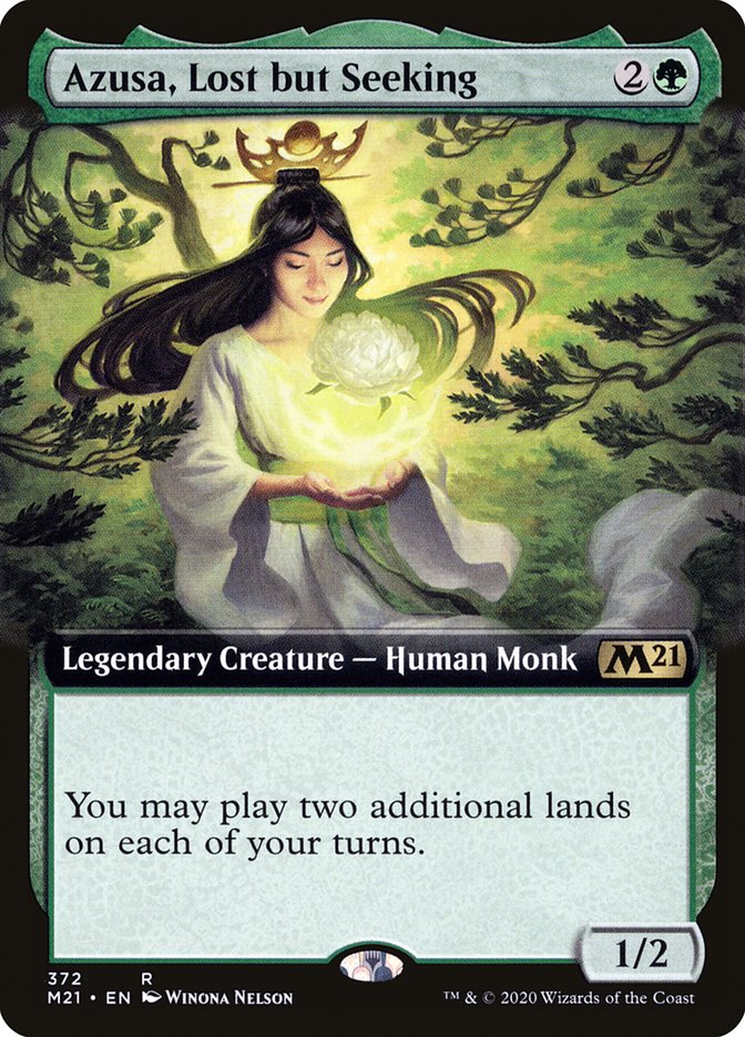 Azusa, Lost but Seeking (Extended Art) [Core Set 2021] | KingTCG.ca