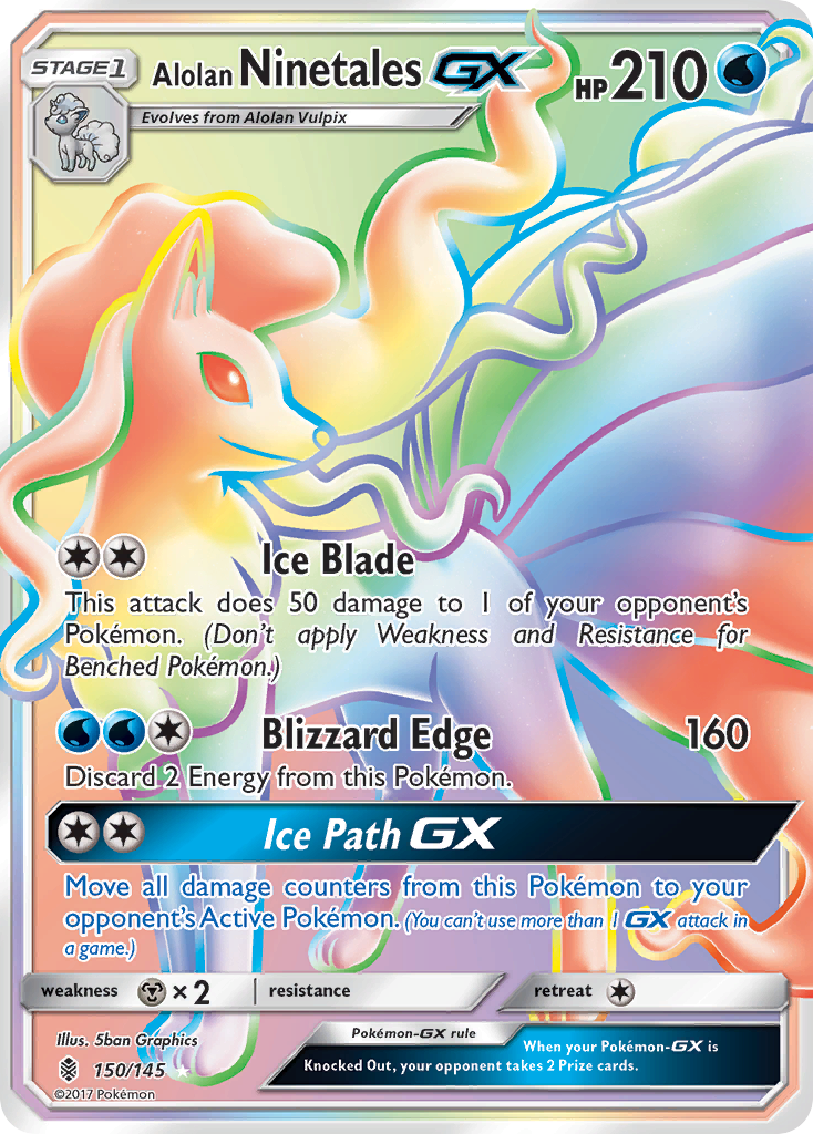 Alolan Ninetales GX (150/145) [Sun & Moon: Guardians Rising] | KingTCG.ca