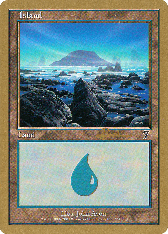 Island (ar334) (Antoine Ruel) [World Championship Decks 2001] | KingTCG.ca