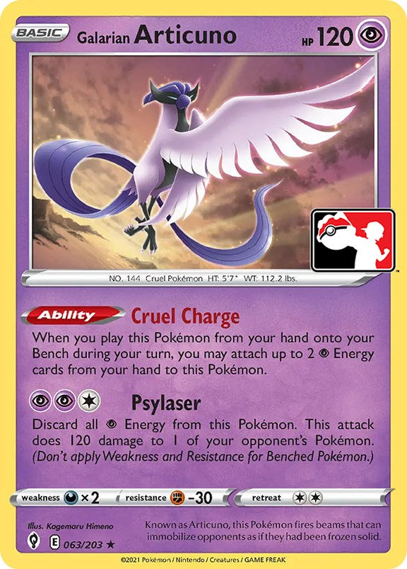 Galarian Articuno (063/203) [Prize Pack Series One] | KingTCG.ca