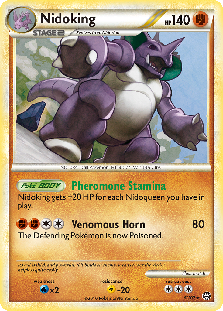 Nidoking (6/102) [HeartGold & SoulSilver: Triumphant] | KingTCG.ca