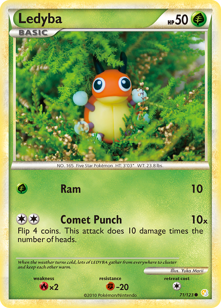 Ledyba (71/123) [HeartGold & SoulSilver: Base Set] | KingTCG.ca