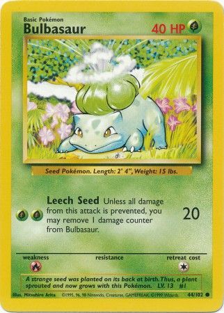 Bulbasaur (44/102) [Base Set] | KingTCG.ca