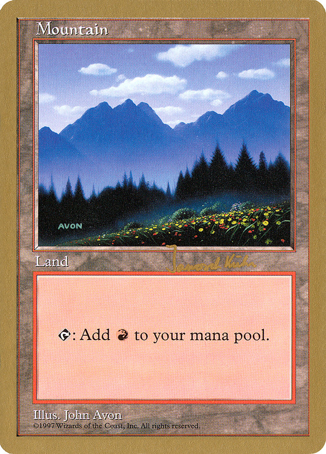 Mountain (jk445) (Janosch Kuhn) [World Championship Decks 1997] | KingTCG.ca