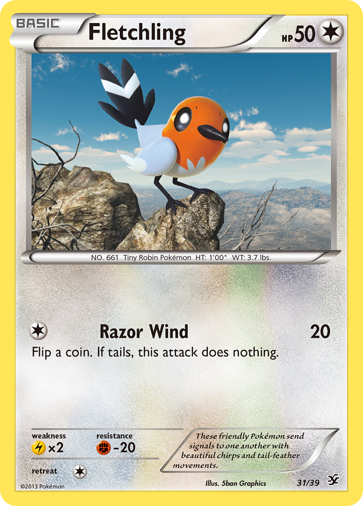 Fletchling (31/39) [XY: Kalos Starter Set] | KingTCG.ca