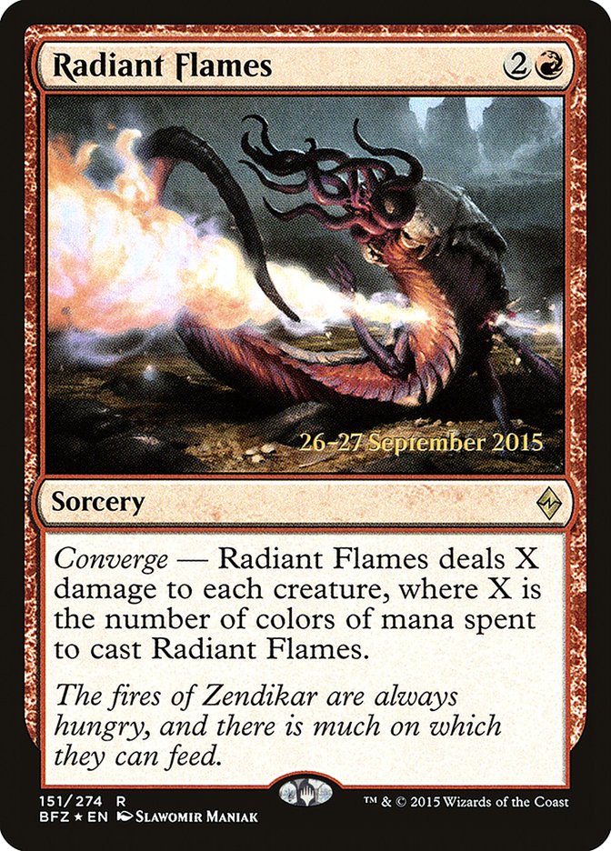 Radiant Flames (Prerelease Promo) [Battle for Zendikar Prerelease Promos] | KingTCG.ca