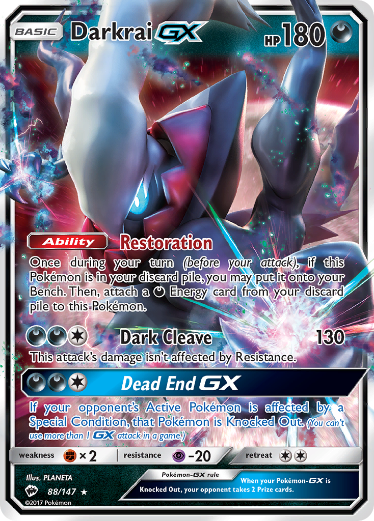 Darkrai GX (88/147) [Sun & Moon: Burning Shadows] | KingTCG.ca