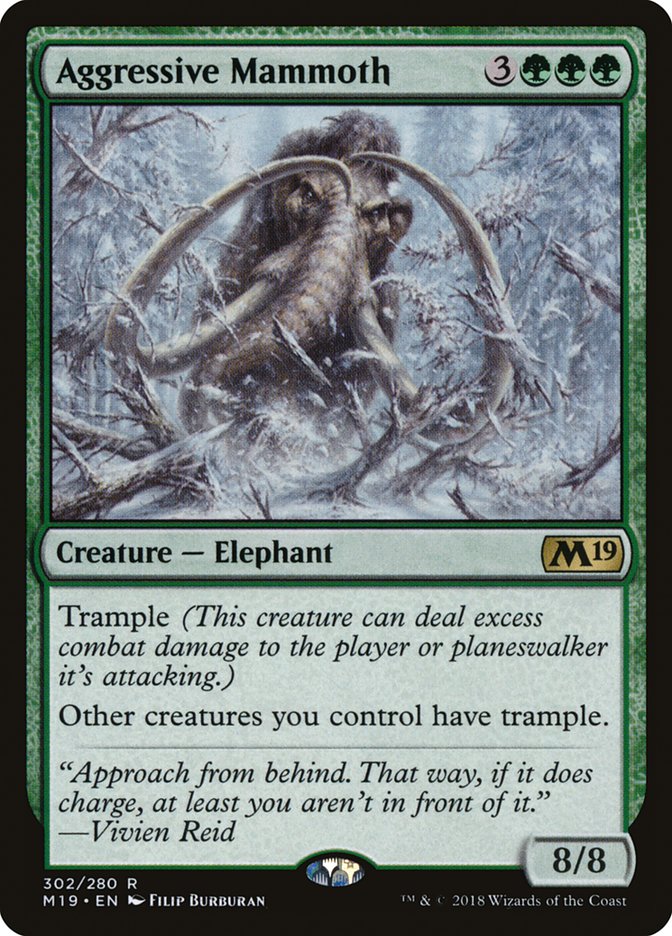 Aggressive Mammoth [Core Set 2019] | KingTCG.ca