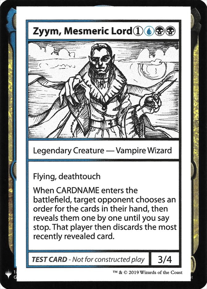 Zyym, Mesmeric Lord [Mystery Booster Playtest Cards] | KingTCG.ca