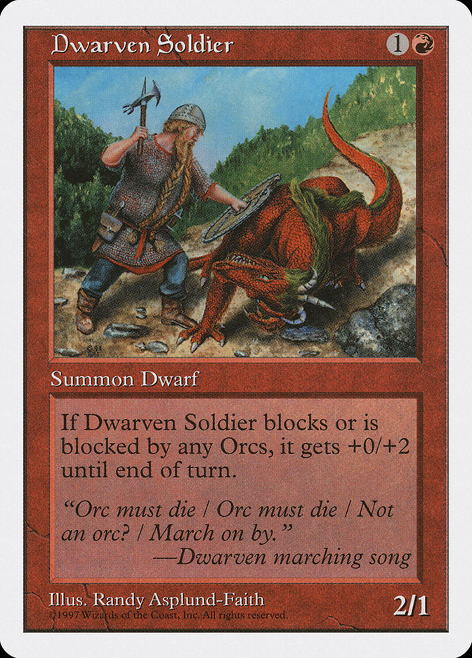 Dwarven Soldier [Fifth Edition] | KingTCG.ca