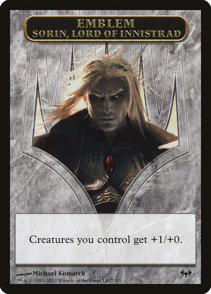 Sorin, Lord of Innistrad Emblem [Dark Ascension Tokens] | KingTCG.ca