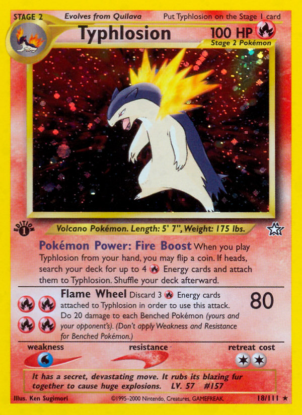 Typhlosion (18/111) [Neo Genesis 1st Edition] | KingTCG.ca