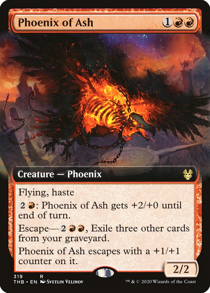 Phoenix of Ash (Extended Art) [Theros Beyond Death] | KingTCG.ca