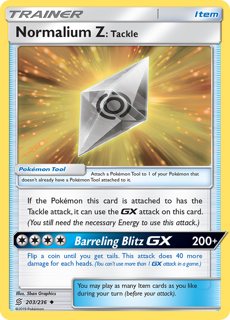 Normalium Z: Tackle (203/236) [Sun & Moon: Unified Minds] | KingTCG.ca